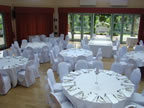 Wedding Chairs With White Organza Sashes